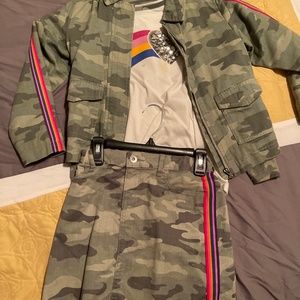 Girls camouflage set